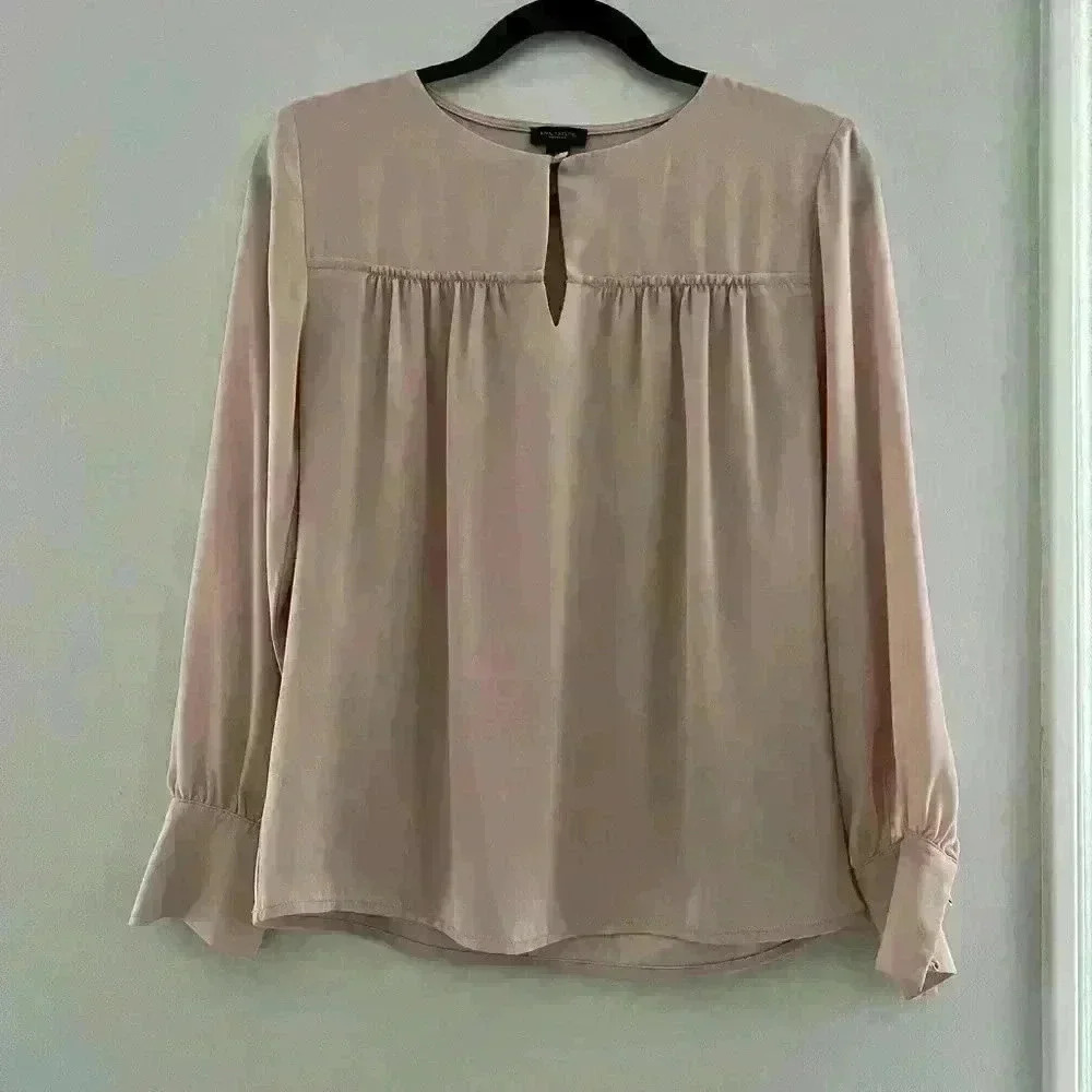 Ann Taylor pink blouse top